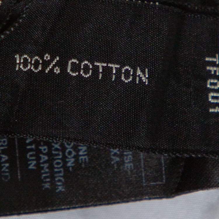 Pre Owned Tom Ford White Cotton Button Front Long Sleeve Shirt 3XL