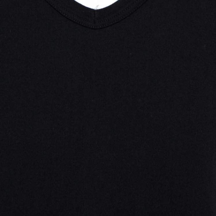 Pre Owned Tom Ford Black Cotton Short Sleeve V-Neck T-Shirt XL