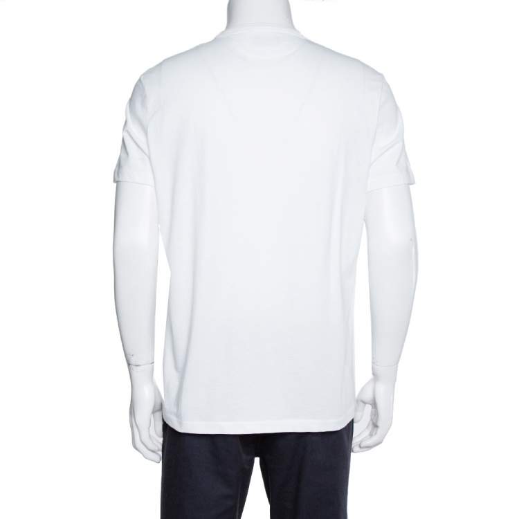 Pre Owned Tom Ford White Cotton Short Sleeve V-Neck T-Shirt XL