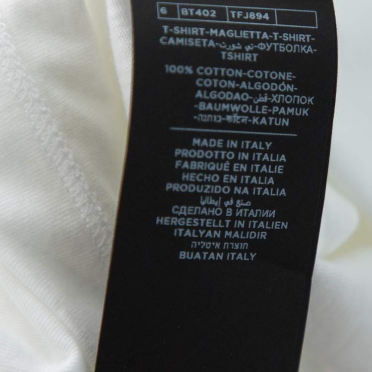 Pre Owned Tom Ford White Cotton Short Sleeve V-Neck T-Shirt XL