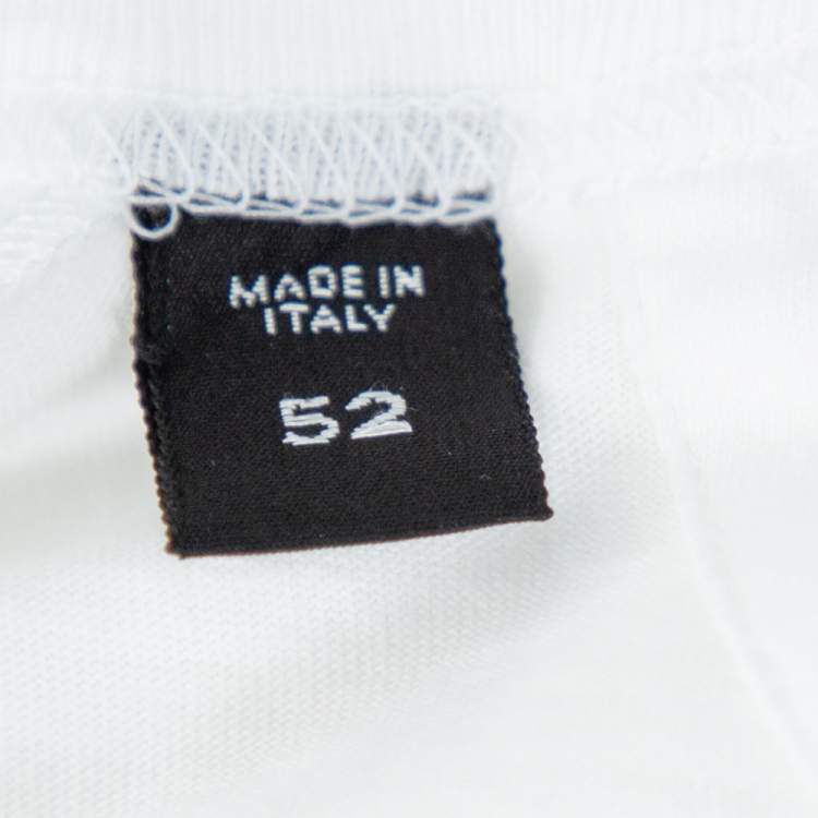 Pre Owned Tom Ford White Cotton Short Sleeve V-Neck T-Shirt XL