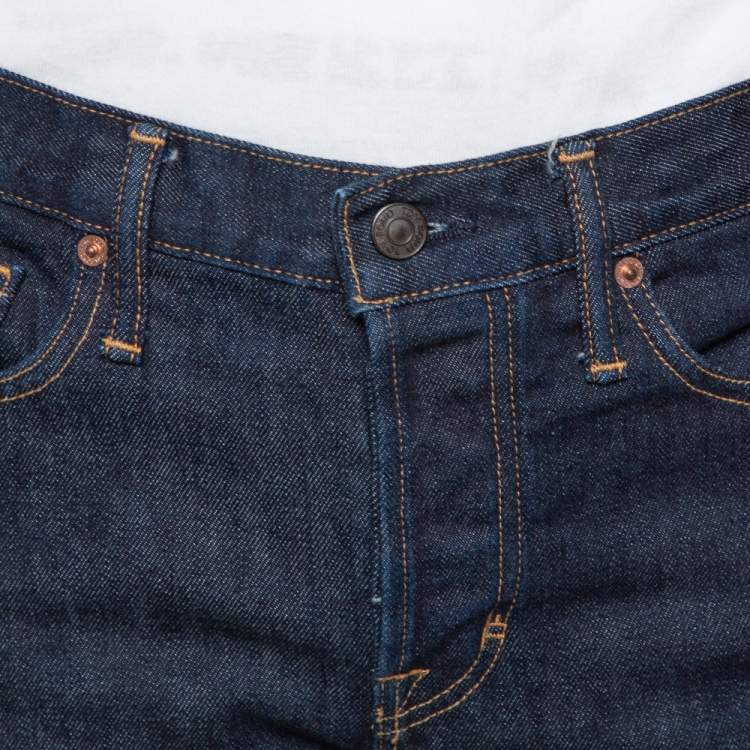 Pre Owned Tom Ford Navy Blue Denim Slim Selvage Jeans M