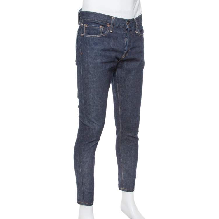 Pre Owned Tom Ford Navy Blue Denim Slim Selvage Jeans M