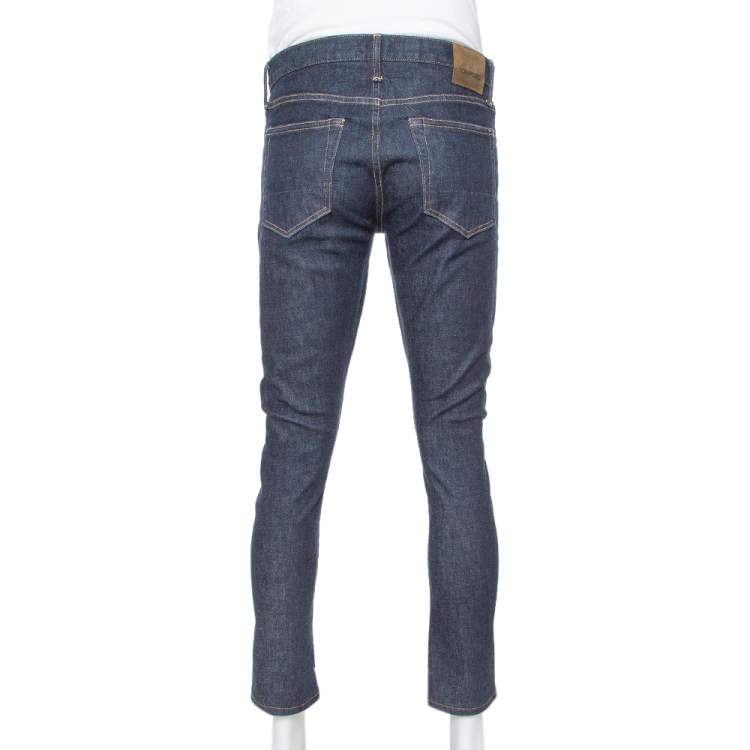 Pre Owned Tom Ford Navy Blue Denim Slim Selvage Jeans M