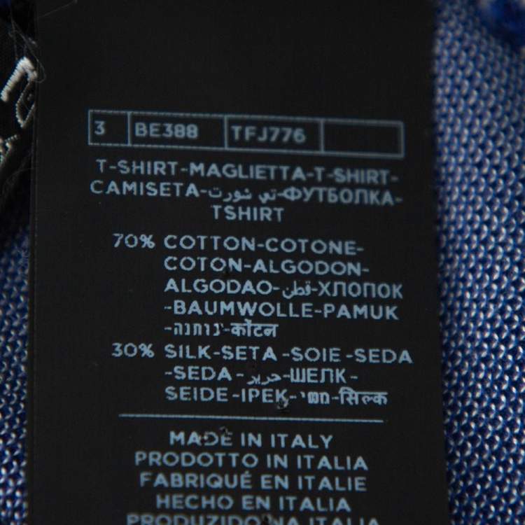 Pre Owned Tom Ford Navy Blue Pique Knit Polo T Shirt M