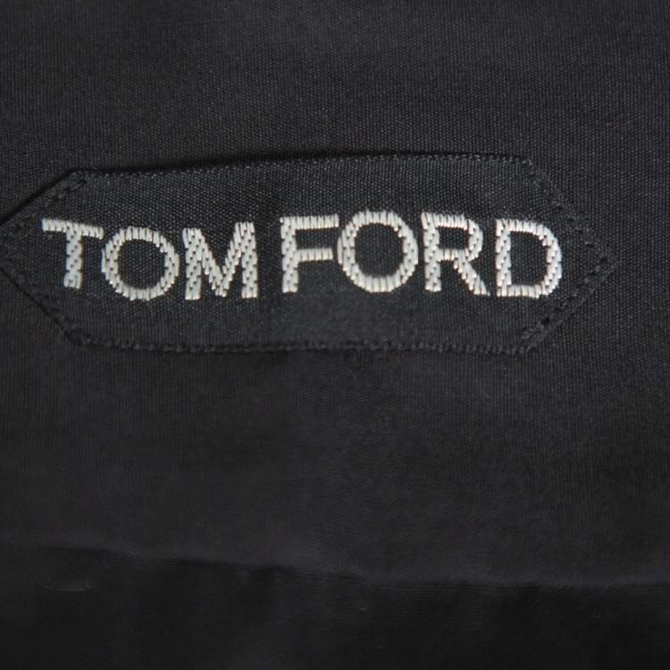 Pre Owned Tom Ford Black Cotton Long Sleeve Fitted Shirt M