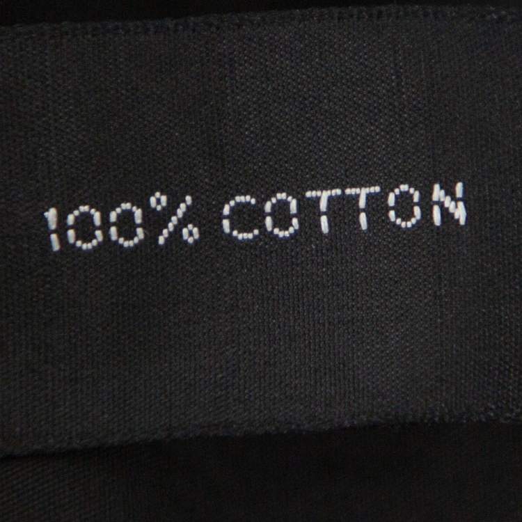 Pre Owned Tom Ford Black Cotton Long Sleeve Fitted Shirt M
