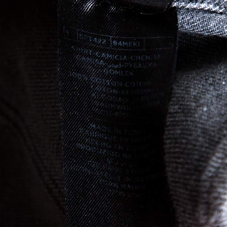Pre Owned Tom Ford Grey Denim Button Front Long Sleeve Shirt XL