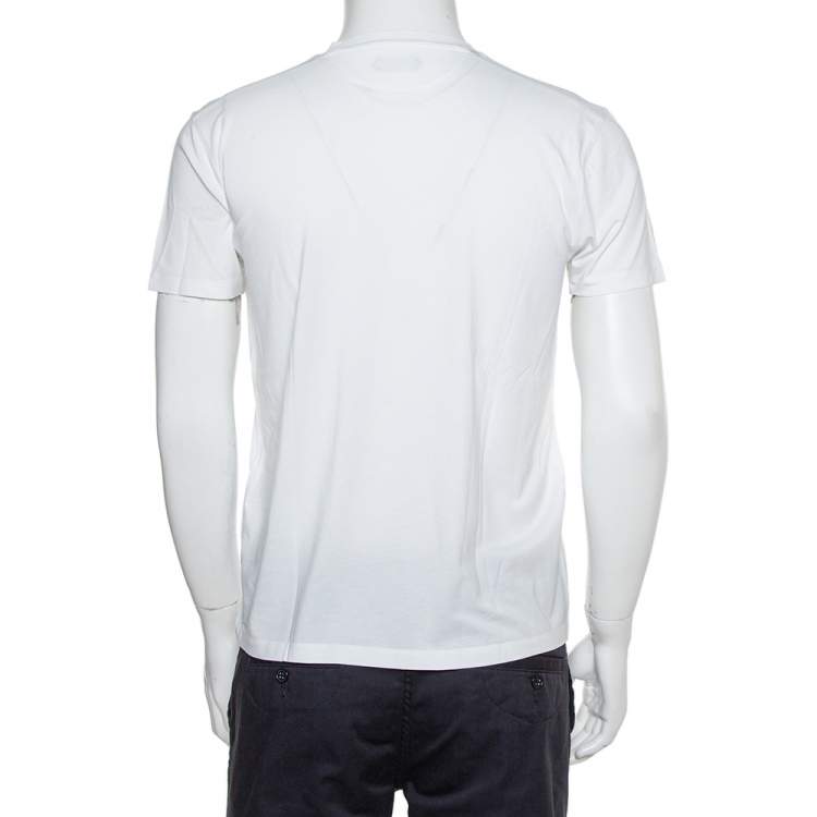 Pre Owned Tom Ford White Cotton V-Neck T-Shirt S