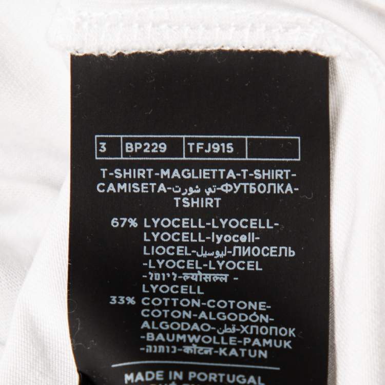 Pre Owned Tom Ford White Cotton V-Neck T-Shirt S