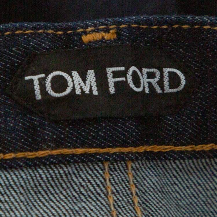 Pre Owned Tom Ford Navy Blue Denim Slim Fit Jeans M