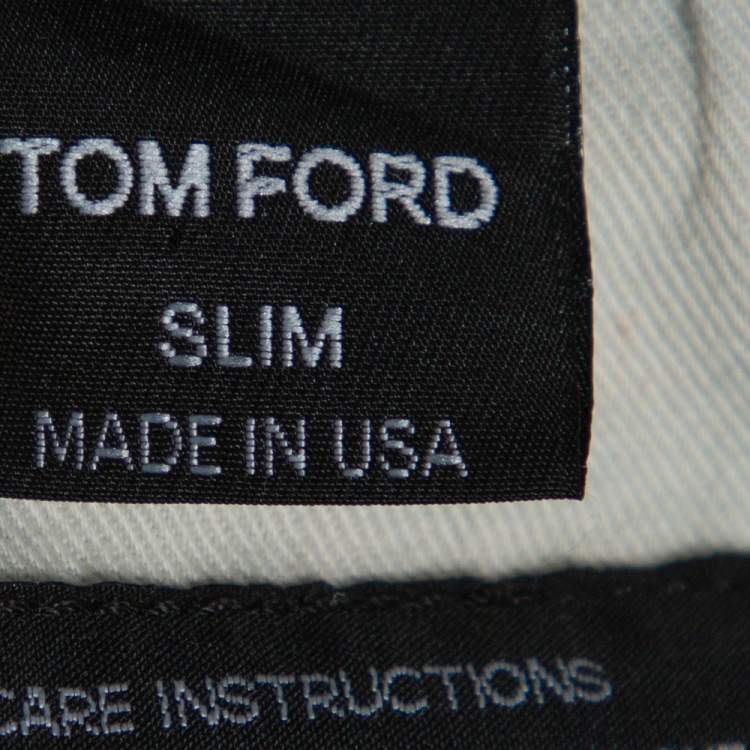Pre Owned Tom Ford Navy Blue Denim Slim Fit Jeans M