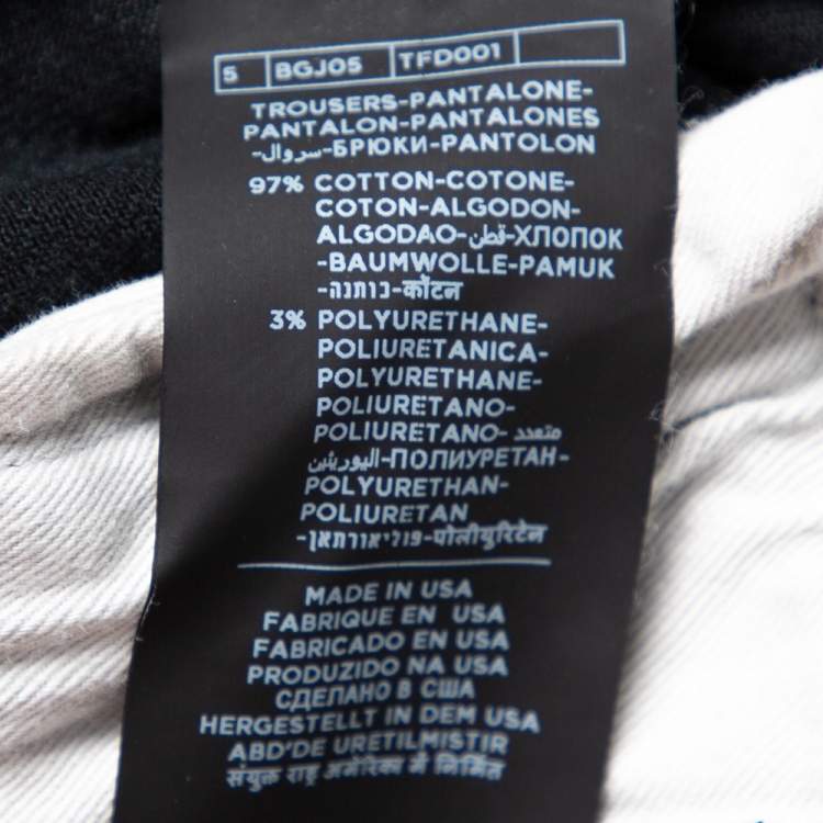 Pre Owned Tom Ford Black Denim Slim Fit Jeans M