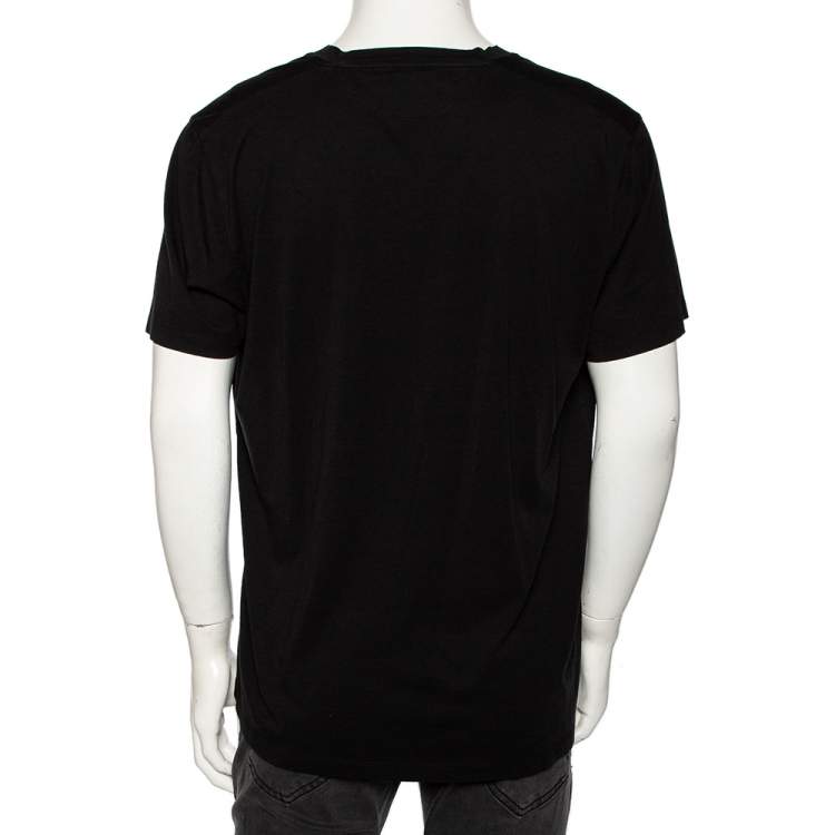 Pre Owned Tom Ford Black Jersey V-Neck T-Shirt XXXL