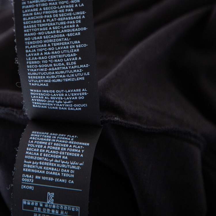 Pre Owned Tom Ford Black Jersey V-Neck T-Shirt XL 