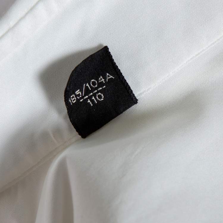 Pre Owned Tom Ford White Cotton Barrel Cuff Poplin Shirt XXL 