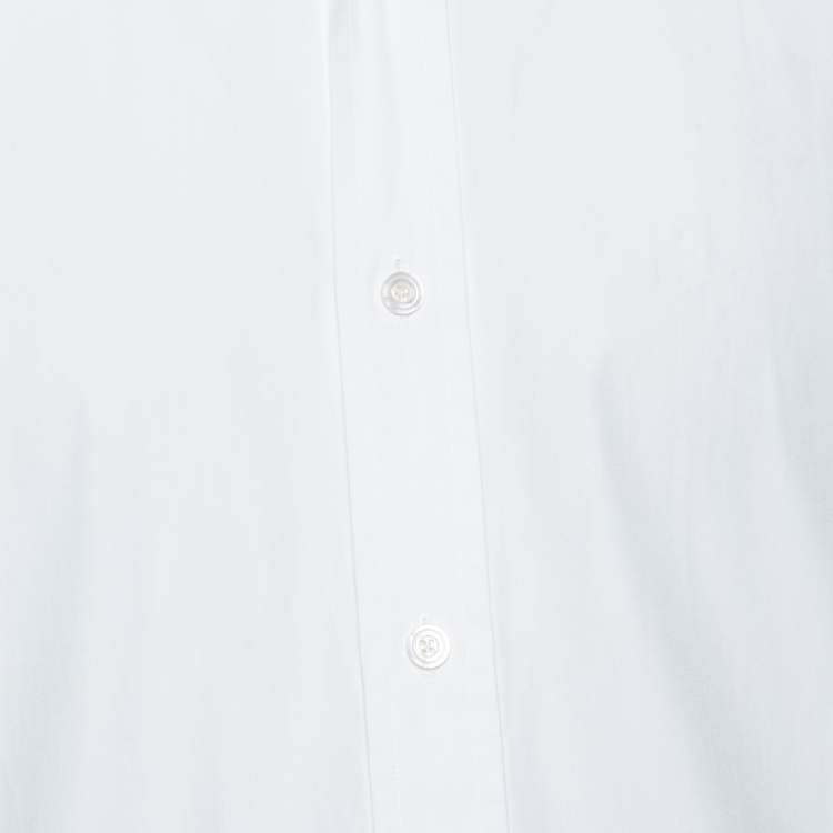 Pre Owned Tom Ford White Cotton Barrel Cuff Poplin Shirt XXL 