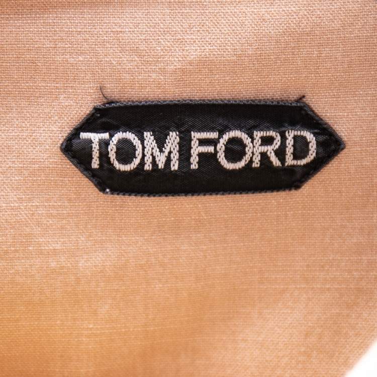 Pre Owned Tom Ford Beige Cotton Patch Pocket Detail Button Front Shirt XL
