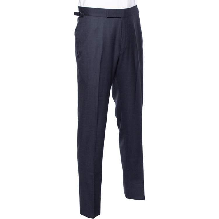 Pre Owned Tom Ford Navy Blue Wool O' Connor Formal Pants XL