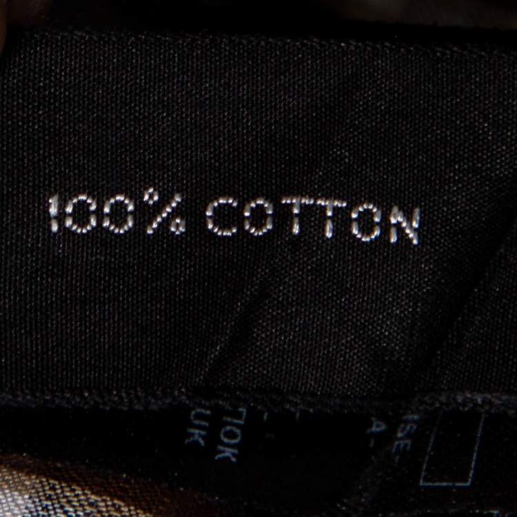 Pre Owned Tom Ford Brown Checkered Cotton Button Front Shirt S