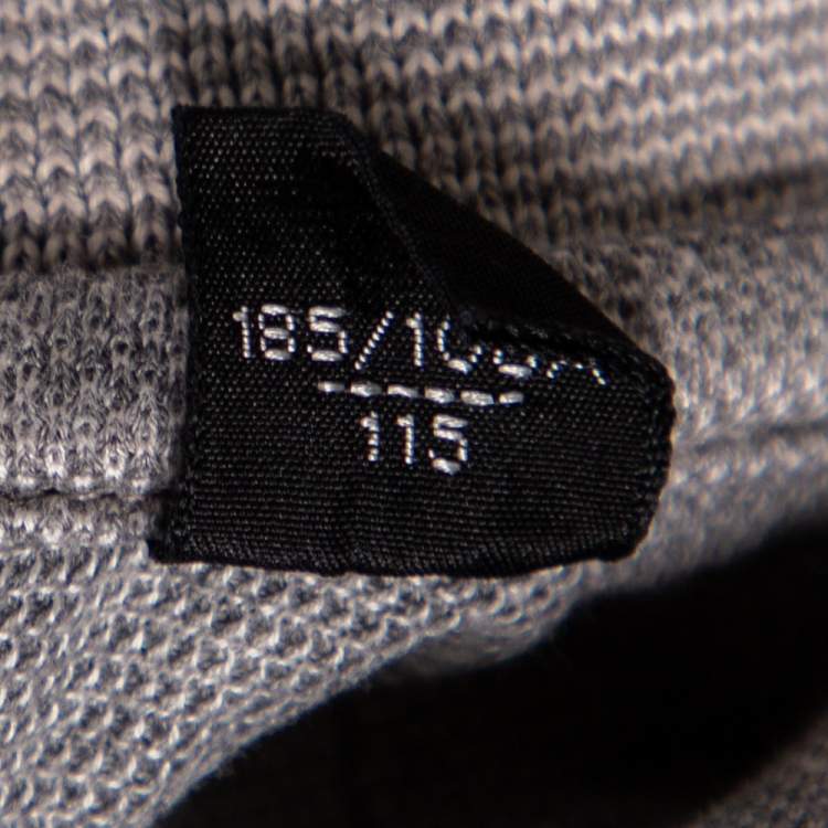 Pre Owned Tom Ford Light Grey Cotton Pique Tonal Polo T-Shirt 3XL