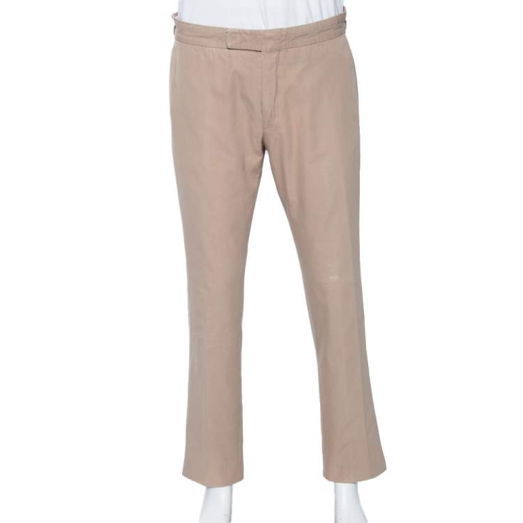 Buy Stylish Beige Stretchable formal Pants for Mens Online