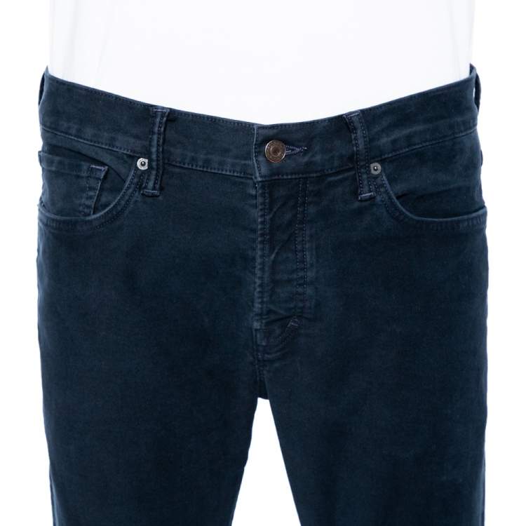 Pre Owned Tom Ford Blue Cotton Straight Fit Jeans L