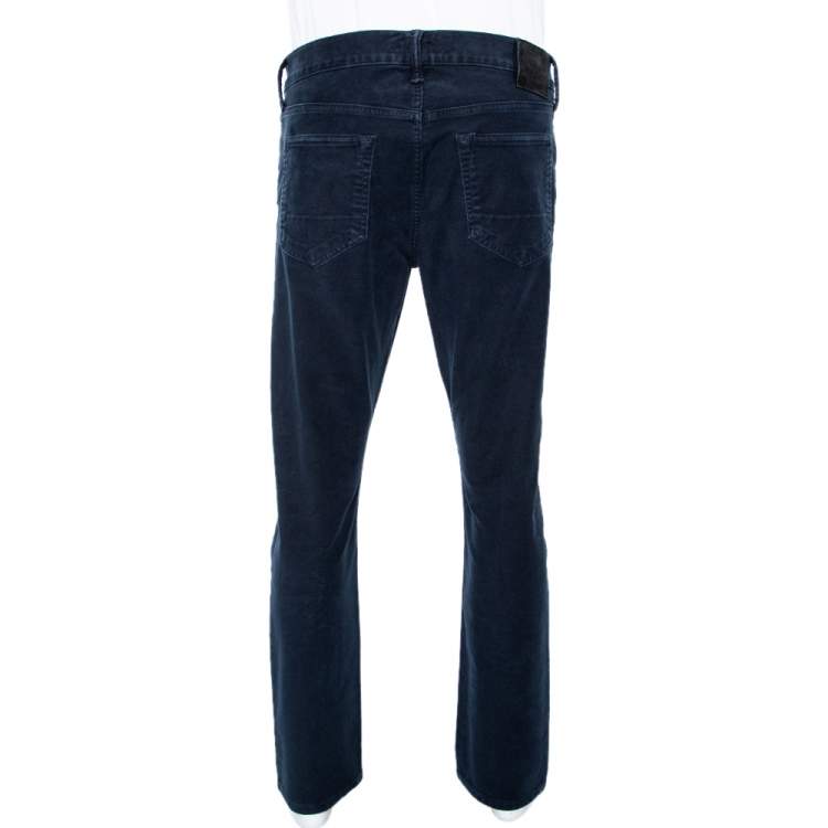 Pre Owned Tom Ford Blue Cotton Straight Fit Jeans L