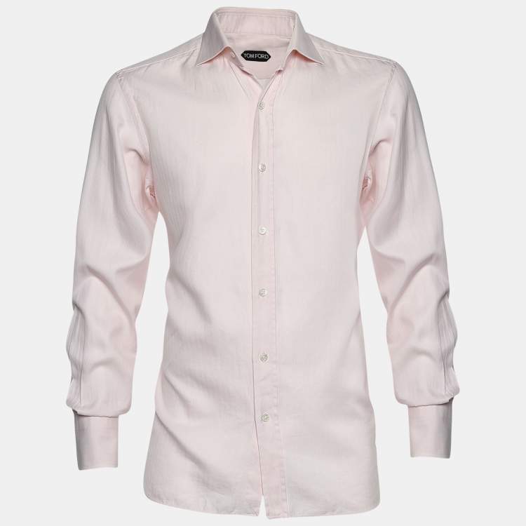 TOM FORD ヘンリーネック 長袖Tシャツ ピンク TOM FORD ヘンリーネック 長袖Tシャツ ピンク (TOM FORD/Tシャツ