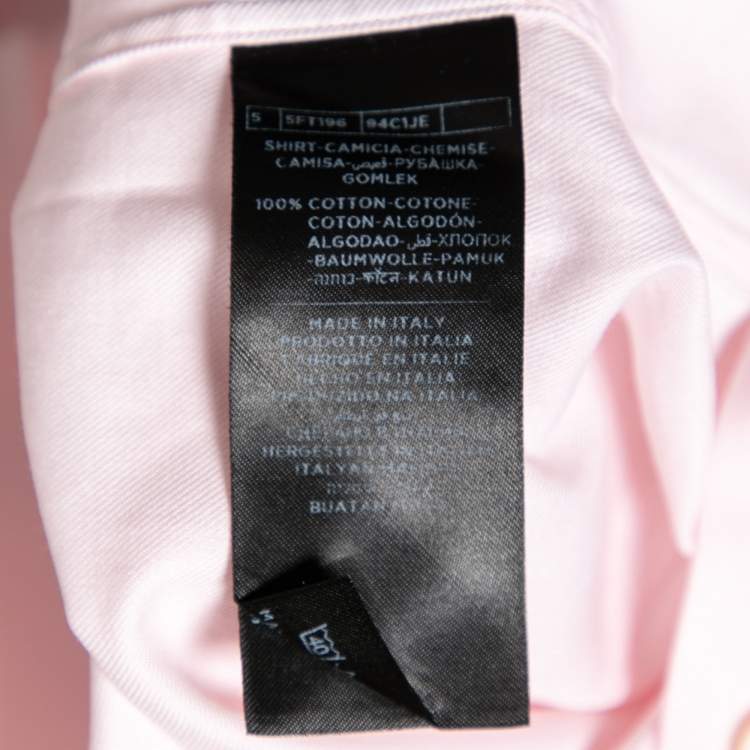 Pre Owned Tom Ford Pink Cotton Long Sleeve Shirt XS