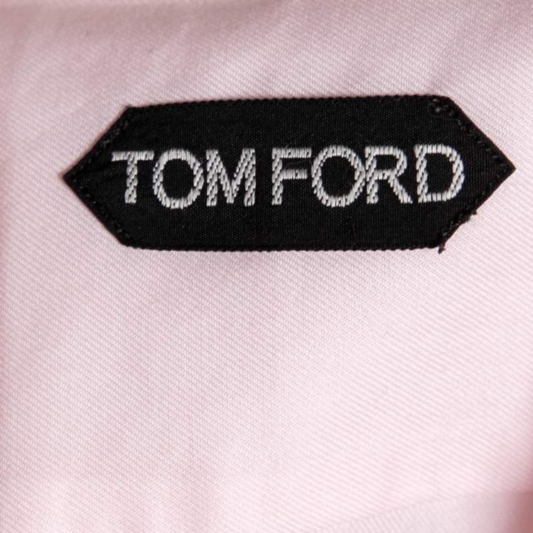 Pre Owned Tom Ford Pink Cotton Long Sleeve Shirt XS