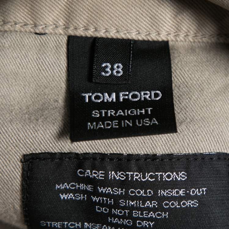 Pre Owned Tom Ford Beige Cotton Trouser XXL