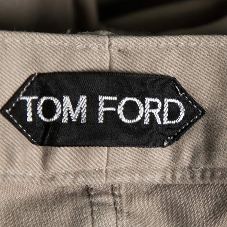 Pre Owned Tom Ford Beige Cotton Trouser XXL