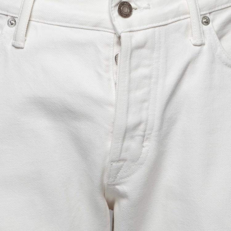 Pre Owned Tom Ford White Denim Slim Fit Jeans XL