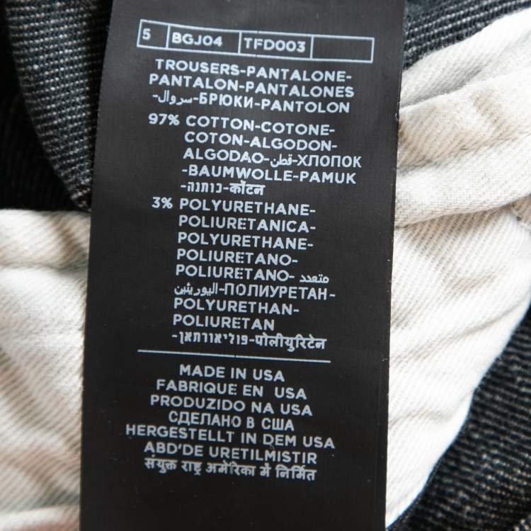 Pre Owned Tom Ford Grey Denim Regular Fit Jeans XL Waist 36