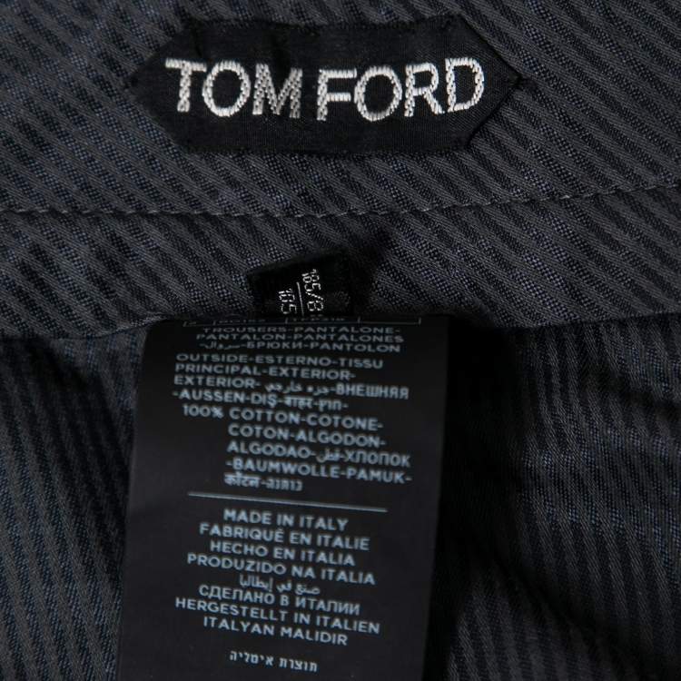 Pre Owned Tom Ford Purple Corduroy Straight Leg Pants XL