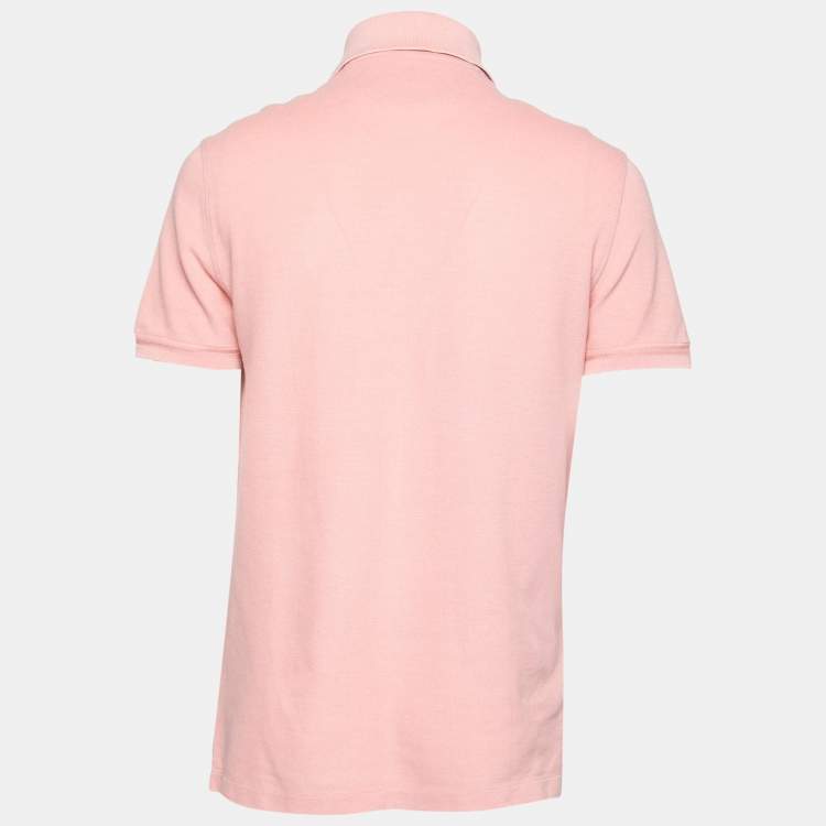 Pre Owned Tom Ford Pink Cotton Short Sleeve Polo T-Shirt XL