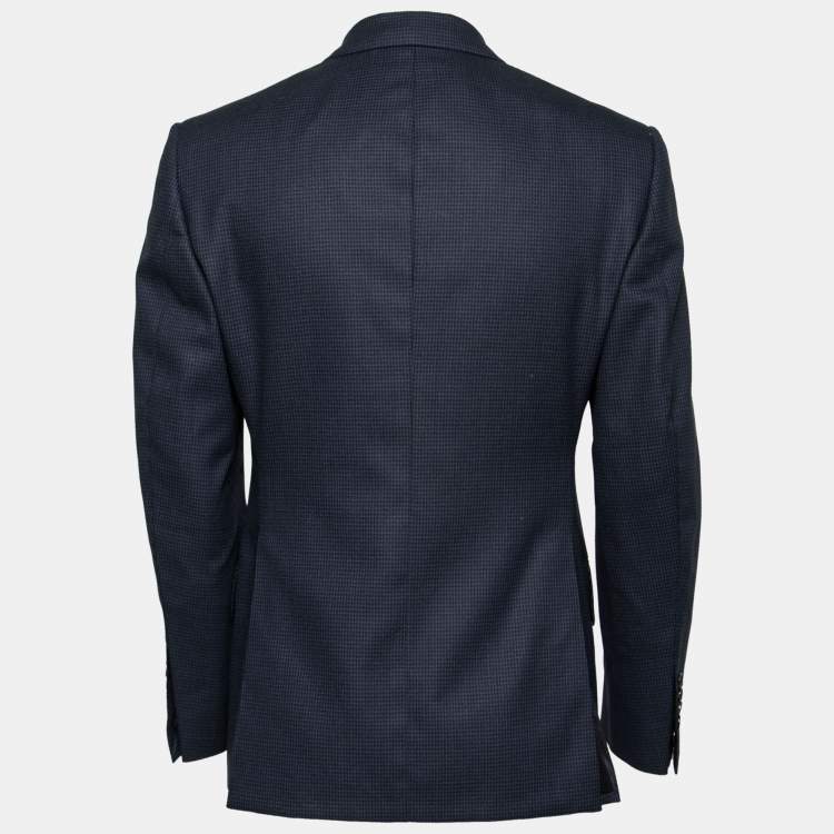 Pre Owned Tom Ford Navy Blue Wool Single Breasted Blazer L