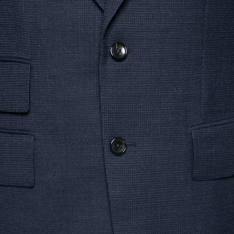 Pre Owned Tom Ford Navy Blue Wool Single Breasted Blazer L