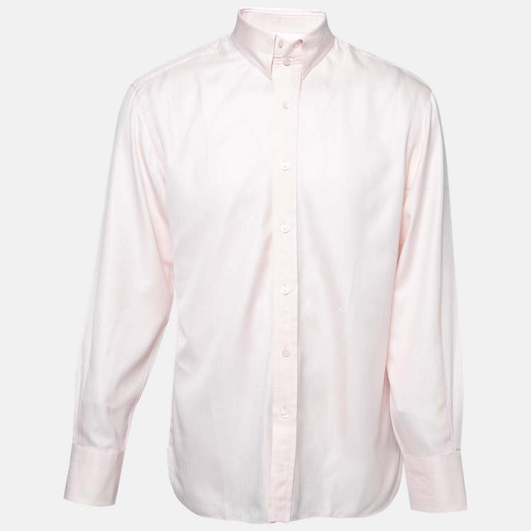 Pre Owned Tom Ford Pink Cotton Button Down Shirt L