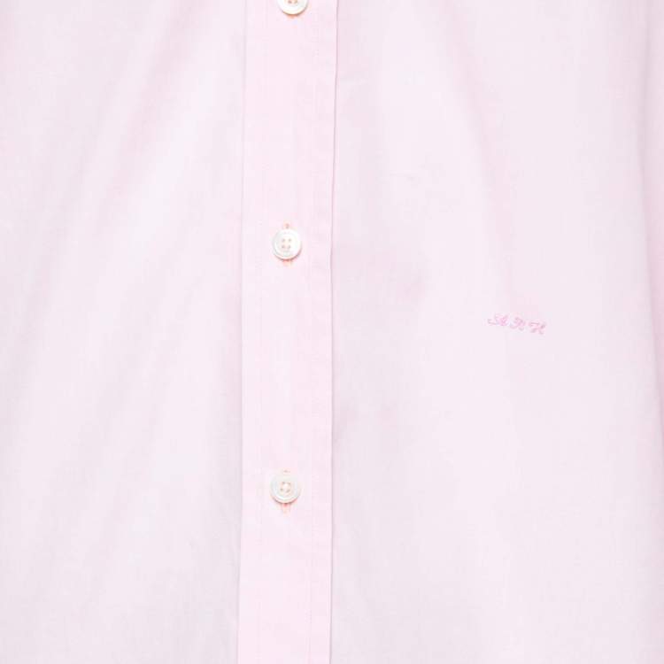 مملوكة مسبقًا Tom ford Pink Cotton Long Sleeve Button Front Shirt L