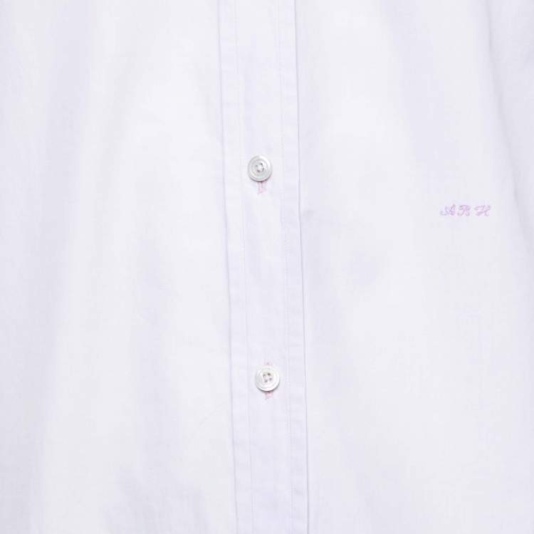 Pre Owned Tom Ford Lavender Cotton Button Front Shirt L
