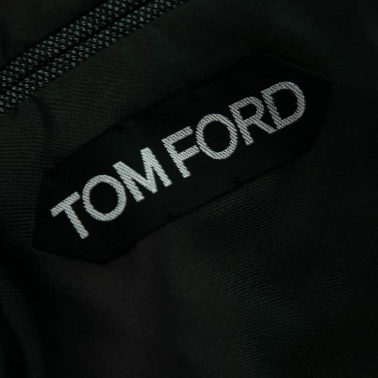Pre Owned Tom Ford Grey Wool Single Breasted Windsor Single Breasted Blazer & Pant Suit S 
