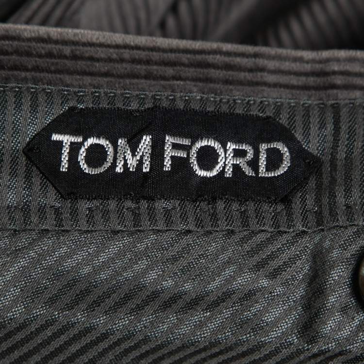 Pre Owned Tom Ford Grey Corduroy Single-Breasted Suit S  