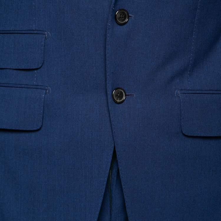 Pre Owned Tom Ford Blue Wool Single-Breasted Suit S  