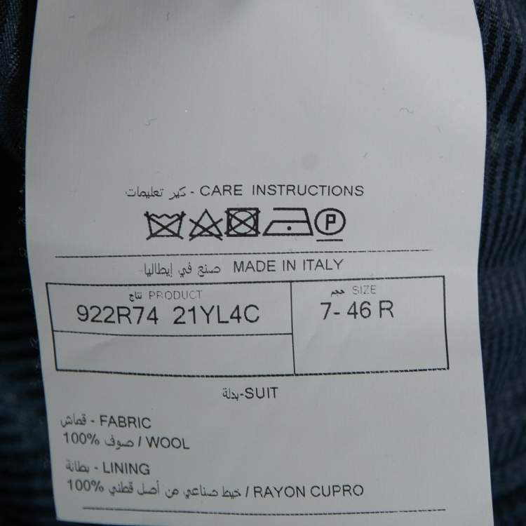 Pre Owned Tom Ford Blue Wool Single-Breasted Suit S  