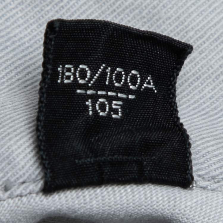 Pre Owned Tom Ford Grey Cotton Long Sleeve Shirt L   