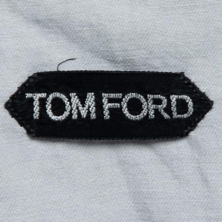 Pre Owned Tom Ford Grey Cotton Long Sleeve Shirt L   