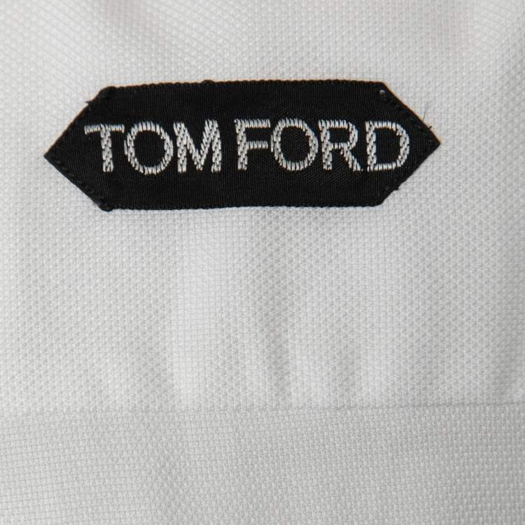 Pre Owned Tom Ford White Cotton French Cuffed Shirt S