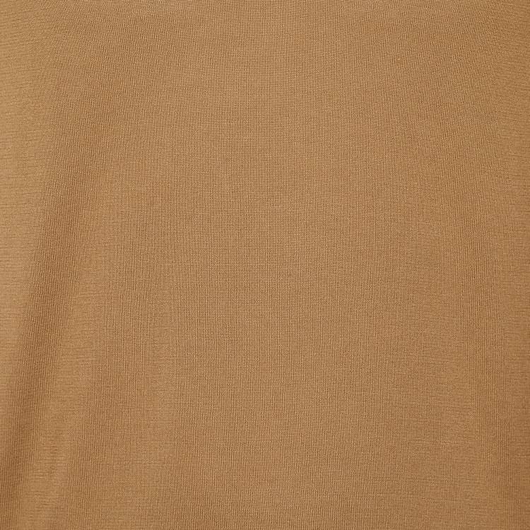 Pre Owned Tom Ford Brown Cotton Knit V Neck Sweater M